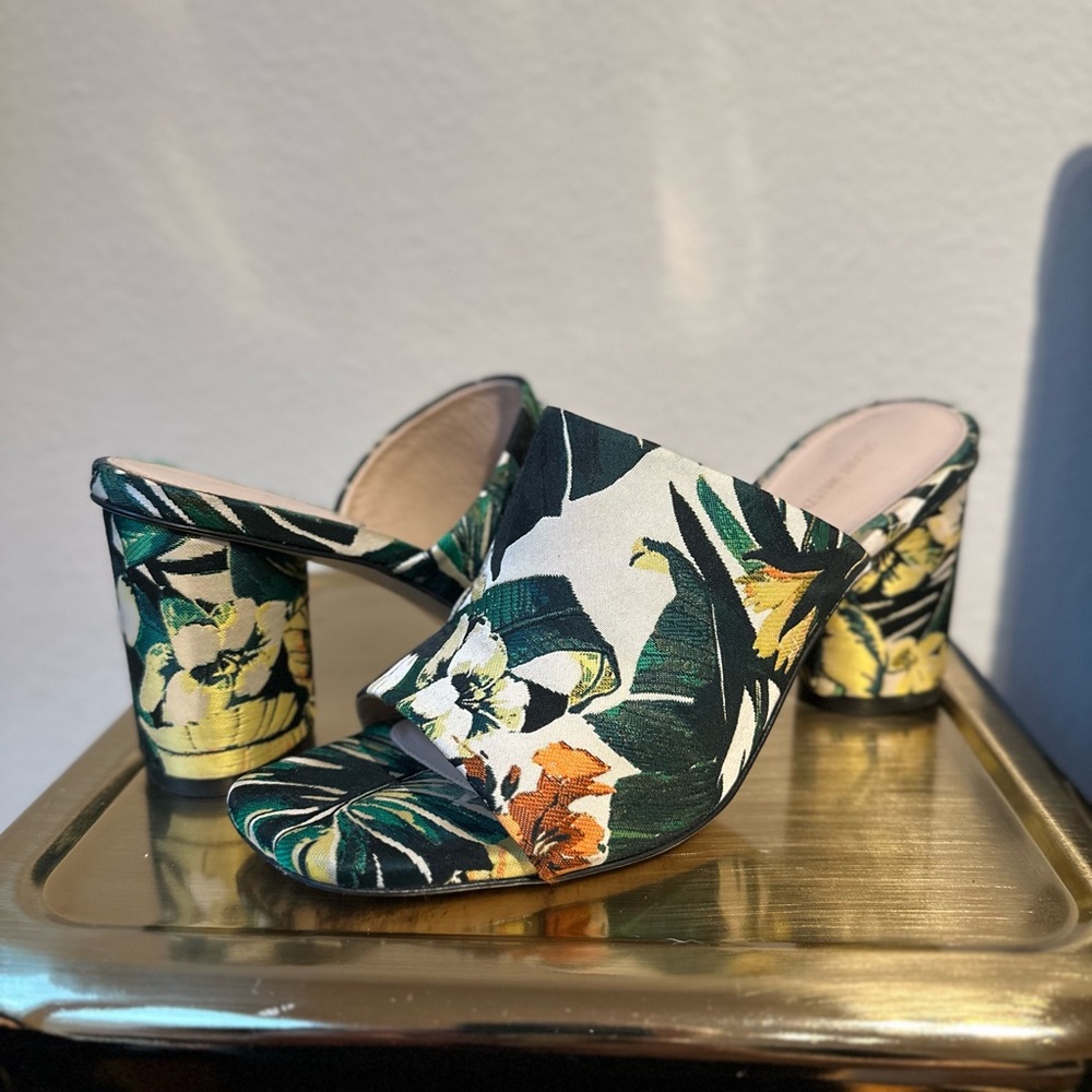 Beautiful floral mules